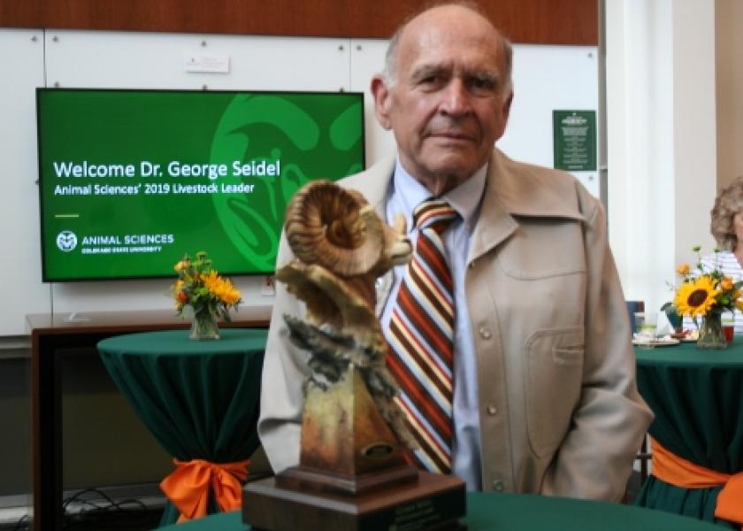 George Seidel, an emeritus University Distinguished Professor at Colorado State University, has spent his career at the forefront of bovine reproduction research.