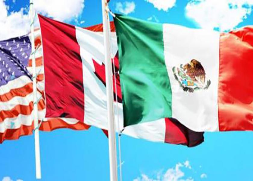 NAFTA flags