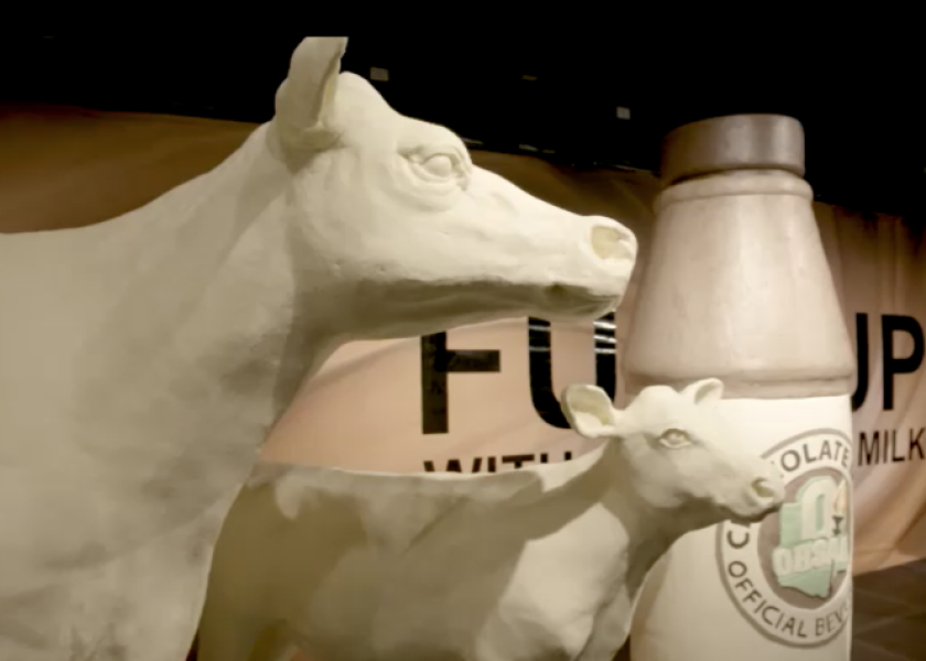 Ohio Shows Support of Athletes Drinking Milk in Butter Sculptures